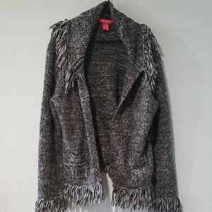 Contact New York black and white mottled cardigan